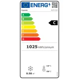 Kereskedelmi méretű, zárható, üveglapos mélyhűtő, -25 °C-ig, 355 l 7