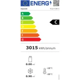 Üvegajtós fagyasztószekrény, 7 polccal, 580 l, 492 mm széles – ezüst 10