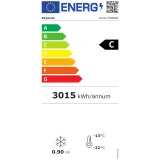 Üvegajtós fagyasztószekrény, 7 polccal, 580 l, 492 mm széles – fehér 10