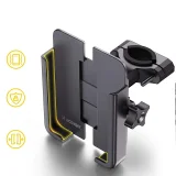 Fém telefon tartó kerékpárokhoz és robogókhoz, fekete 10
