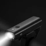 USB-s elülső kerékpárlámpa, fehér fény, 4 üzemmód, fekete 6