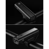 USB-s elülső kerékpárlámpa, fehér fény, 4 üzemmód, fekete 7
