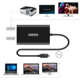 USB Type-C Thunderbolt 3 elosztó adapter, fekete 2