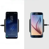 10 W-os Qi vezeték nélküli töltő telefonhoz és fejhallgatóhoz, fekete 2