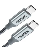 USB Type-C – USB Type-C kábel – 5 A, 100 W tápellátás, 480 Mbps, 1,8 m, szürke 3