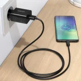 QuickCharge 3.0 18 W 3 A gyors hálózati töltő + 1 m-es fekete USB-kábel 4