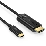USB Type-C – HDMI 2.0 4K 60 Hz adapterkábel, 1,8 m, fekete 3