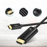 USB Type-C – HDMI 2.0 4K 60 Hz adapterkábel, 1,8 m, fekete 8