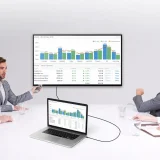USB Type-C – HDMI 2.0 4K 60 Hz adapterkábel, 1,8 m, fekete 9