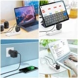 GaN USB Type-C 60 W-os fali töltő + 1,8 m-es USB Type-C kábel, fekete 9