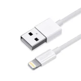 MFI-tanúsítvánnyal rendelkező 1,8 m-es USB-A–Lightning kábel, fehér 2