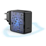 USB Type-C PD 60 W 3 A gyors fali töltő, fekete 7