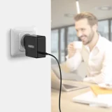 USB Type-C PD 60 W 3 A gyors fali töltő, fekete 8