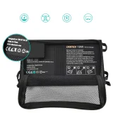 Összecsukható 19 W-os napelemes USB-töltő, 2xUSB, fekete 4