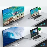 USB Type-C – HDMI 2.0 adapter + 2 m-es szürke HDMI-kábel 4