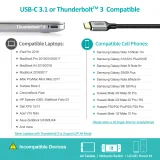 USB Type-C – HDMI 2.0 adapter + 2 m-es szürke HDMI-kábel 5