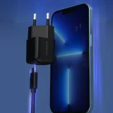 GaN USB Type-C PD 30 W-os fali töltő, fekete 3