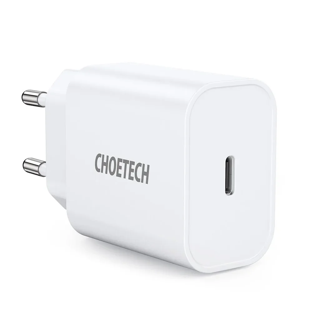 USB Type-C PD 20 W-os fali töltő, fehér