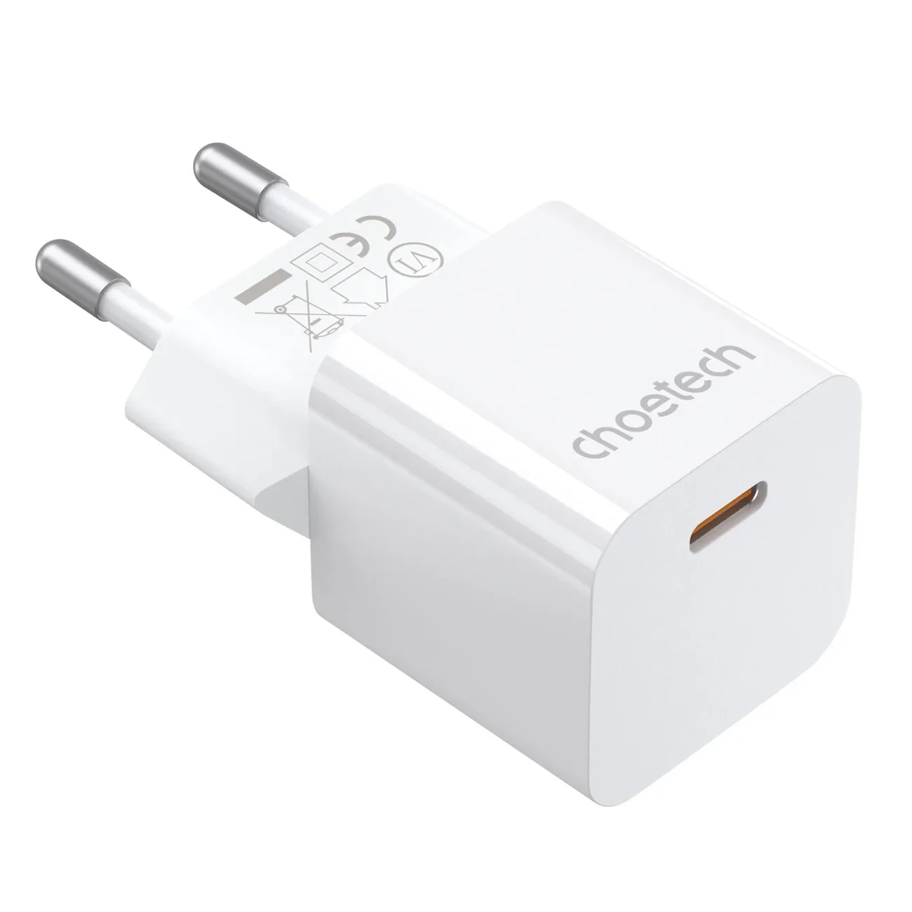 20 W-os USB Type-C fali töltő, fehér