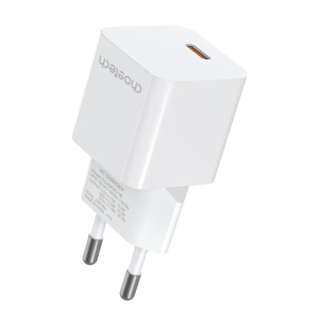 20 W-os USB Type-C fali töltő, fehér