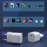 20 W-os USB Type-C fali töltő, fehér 5