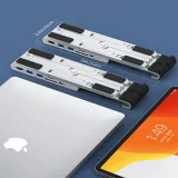 PD USB-C HDMI laptop dokkolóállomás 2xUSB-A, 1xUSB-C, 1xSD és 1xTF porttal, fekete 6
