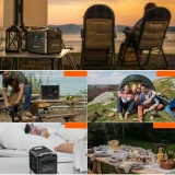 Hordozható töltőállomás + Power Bank BS006 Super Mini 2000W Fekete 11