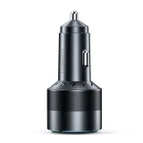 130 W-os gyors autós töltő 2xUSB-C + USB-A fekete 2