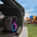 Halo 100 60 W-os vezeték nélküli Bluetooth-hangszóró, fekete 11