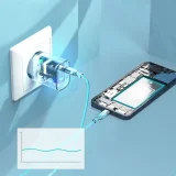 Q5004 20 W-os PD fali töltő iPhone 12 és 13 készülékekhez, 2 db-os csomag, fehér 8