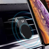 Mágneses telefon tartó szellőzőnyíláshoz, fekete 6