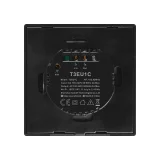 Érintőkapcsoló, WiFi gombos kapcsoló, 433 MHz RF, fekete T3EU1C-TX 2