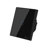 Érintőkapcsoló, WiFi gombos kapcsoló, 433 MHz RF, fekete T3EU1C-TX 3