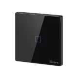 Érintőkapcsoló, WiFi gombos kapcsoló, 433 MHz RF, fekete T3EU1C-TX 4