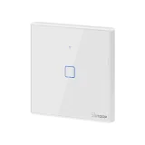 Egycsatornás érintéses világításkapcsoló, WiFi nyomógombos kapcsoló, fehér T2EU1C-TX