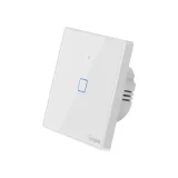 Egycsatornás érintéses világításkapcsoló, WiFi nyomógombos kapcsoló, fehér T2EU1C-TX 3