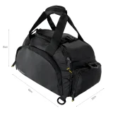 Sport utazótáska hátizsák kézipoggyász 40x20x25 cm fekete 10