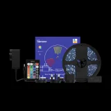 Intelligens LED-szalag, vízálló RGB-szalag, távirányító, hálózati adapter, WiFi, 2 m 5