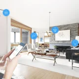 Intelligens 4-csatornás WiFi-kapcsoló relé, fehér 4CHR3 9