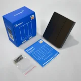 Intelligens 3-csatornás WiFi fali kapcsoló, fekete M5-3C-80 4
