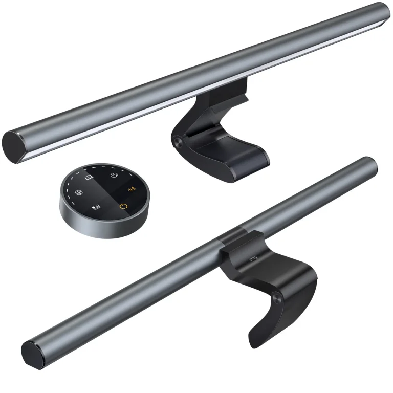 Vezeték nélküli LED monitor kijelző világítás, Elesense fekete - 2 darabos szett