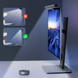 Vezeték nélküli LED monitor kijelző világítás, Elesense fekete - 2 darabos szett 4