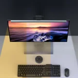 Vezeték nélküli LED monitor kijelző világítás, Elesense fekete - 2 darabos szett 7
