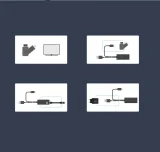 Külső 100 Mbps micro USB LAN hálózati kártya Chromecast-hez, 1 m, fekete 5