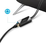 Külső 100 Mbps micro USB LAN hálózati kártya Chromecast-hez, 1 m, fekete 6