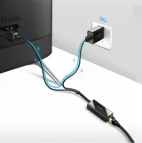 Külső 100 Mbps micro USB LAN hálózati kártya Chromecast-hez, 1 m, fekete 7