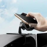 Autós telefon tartó, műszerfalra rögzíthető, fekete 8
