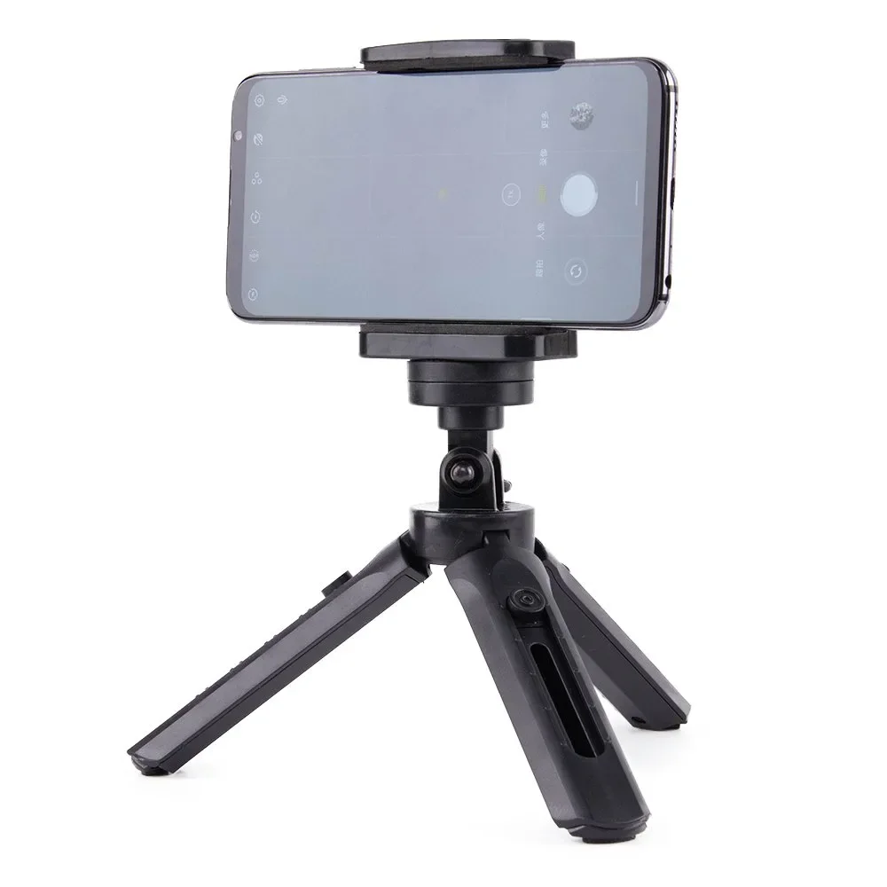 Mini állvány önarcképekhez, telefonokhoz, kamerákhoz és GoPro-hoz, 16–21 cm, fekete