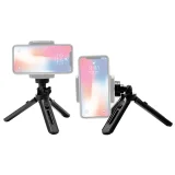Mini állvány önarcképekhez, telefonokhoz, kamerákhoz és GoPro-hoz, 16–21 cm, fekete 3