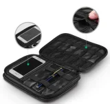 Táska/doboz HDD-hez, SSD-hez, telefonhoz, kábelekhez és kiegészítőkhöz – szürke 4